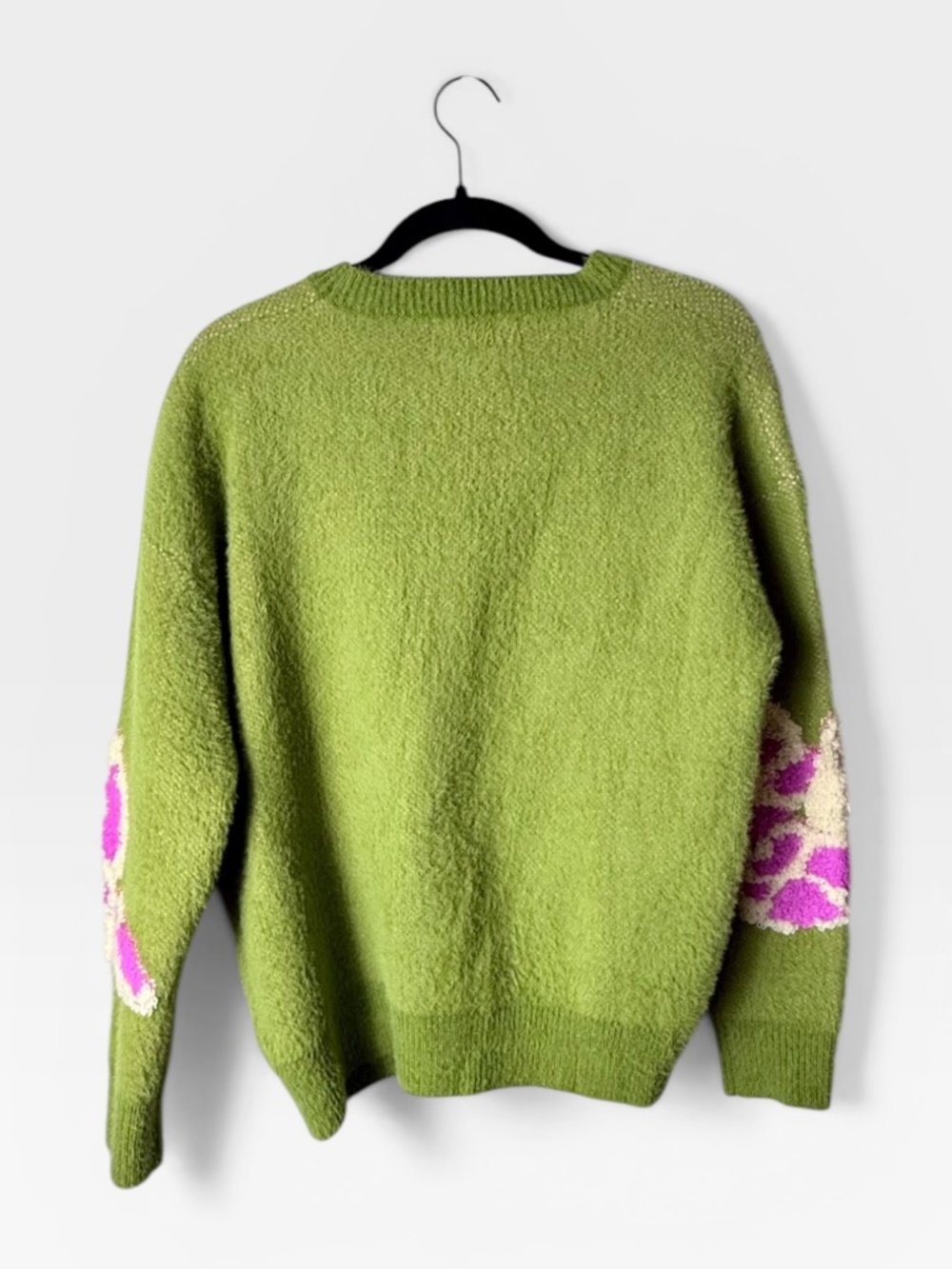 FRNCH Paris Ulyssia Floral Sweater in olive green Size Medium (M) - Picture 2 of 5